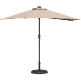  Vrtni suncobran Sivo-smeđa 294 x 150 x 224 cm Poliester i čelik | shoptok.hr