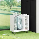 Golf ormar s kotačem Jednobojno Bijelo 90 x 45 x 98 cm | shoptok.hr