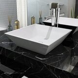 vidaXL Umivalnik Kvadratni Keramika Bele Barve 41,5x41,5x12 cm Cene