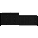  TV komoda 147 x 35 x 50 cm Crni hrast Prerađeno drvo - Crni hrast | shoptok.hr