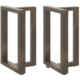  Noge za blagovaonski stol T-oblika 2 kom Crne 50x35x(72-73) cm Čelik | shoptok.hr