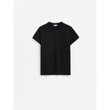 Reserved pamučna majica slim fit - crno | shoptok.hr