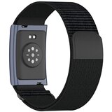 INF Nylon velcro športni trak z usnjenim koncem, zračen, za Huami Helio in Amazfit Black, (5000306669) | Shoptok.si