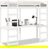 Maison Chic Okvir za pograd - Krevet na sprat - Bunk krevet brez vzmetnice bel 75x190 cm trdna borovina-J105, (21762000) Cene