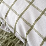 Catherine Lansfield Zelena flanelna posteljnina za zakonsko posteljo 200x200 cm Gingham Check – | Shoptok.si