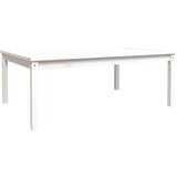 vidaXL Vrtni stol bijeli 121x82 5x45 cm od masivne borovine | shoptok.hr