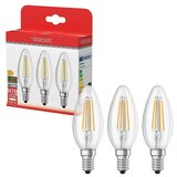 VOLTOLUX Set LED sijalk (E14, Ni mogoče zatemniti, Toplo bela, 470 lm, 7 W, 3 kos, Sveča) Cene