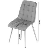  SPLIT stolica - baršunasto smeđa / hrastove noge x 2 | shoptok.hr