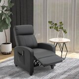 HOMCOM masažni fotelj Relax z 8 načini in 5 intenzivnostmi, naslanjač z naslonom za noge in daljinskim upravljalnikom, PU usnje, črn, (20745121) Cene