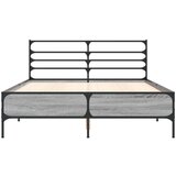  Okvir kreveta boja hrasta 140x200cm konstruirano drvo i metal | shoptok.hr