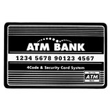 Kasica prasica u obliku bankomata s karticom za bankomat - crni | shoptok.hr