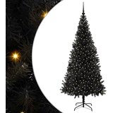  Božićno drvce s 300 LED svjetlima s stalakom Crna 210 cm PVC | Eponuda.ba