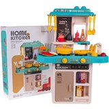  Dječja kuhinja za igru Kitchenette sasvjetlosnim - 43 elemenata - plava | shoptok.hr