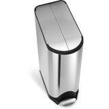 simplehuman Kanta mat srebrne boje s pedalom Butterfly, 45 l | shoptok.hr