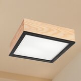  plafonsko svetlo natural square 2xE27/15W/230V 31x31 cm borovina/crna | Eponuda.com