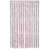  Zastor protiv muha srebrnosivi i ružičasti 118 x 220 cm šenil | shoptok.hr