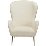 DAN-FORM Denmark Kremno bel fotelj iz tkanine bouclé Glam – Cene