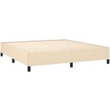  Box spring postelja z vzmetnico krem 180x200 cm blago | Shoptok.si