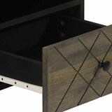  Stolić za kavu crni 80 x 54 x 40 cm od masivnog drva manga Crna | shoptok.hr