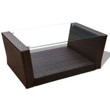 Poli 4-dijelna vrtna garnitura od poliratana s jastucima smeđa | shoptok.hr