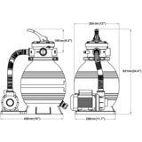  Crpka s pješčanim filtrom 400 W 11 000 L/h | shoptok.hr