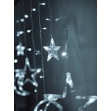  LED zavjesa 138kom. zvijezde i mjesec hladno bijele 2,5m | shoptok.hr
