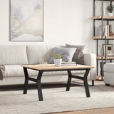  Stolić za kavu Y-oblika 80x80x45 cm borovina i čelik | shoptok.hr