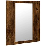 vidaXL led kupaonski ormarić s ogledalom boja hrasta 40x12x45cm drveni | shoptok.hr