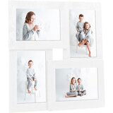 vidaXL Foto okvir za 4x(13x18 cm) fotografije bel MDF Cene