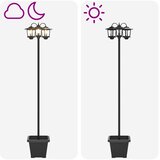  Lampion sa 3 glave s posadnikom Crna 32 x 32 x 188 cm | shoptok.hr
