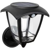  EUROLAMP solarna zidna lampa sa senzorom pokreta, 3W, 400lm, crna Cene