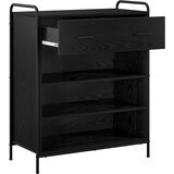  Ormar za cipele 76 x 36,5 x 93 cm Konstruirano drvo Crni hrast | shoptok.hr