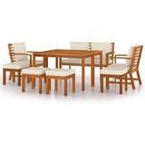  9-dijelni vrtni blagovaonski set s jastucima od bagremovog drva | shoptok.hr