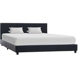  Posteljni okvir črno umetno usnje 120x200 cm | Shoptok.si