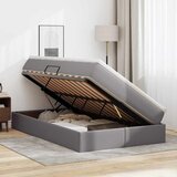  Krevet s madracem i skladištem Siva 120 x 200 cm Lažna koža | shoptok.hr