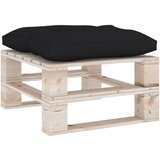 vidaXL Talna blazina za paleto 60x61x10 cm črna | Shoptok.si