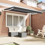  Okvir tende Antracit 250 x 200 cm Poliester s PU premazom | shoptok.hr