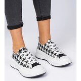 Gemre White and black women's fabric sneakers Katerin | Shoptok.si