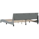 vidaXL okvir za krevet bez madraca svjetlosivi 200 x 200 cm od tkanine | shoptok.hr