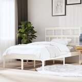vidaXL Okvir za krevet od masivne borovine bijeli 140 x 200 cm Cijene