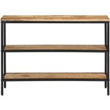 Maison Chic konzolna miza - miza ob steni 100x35x70 cm trden neobdelan mangov les, (21786047) | Shoptok.si