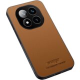NN-Su Maska za Redmi Note 14 Pro 5G, TPU + koža, Smeđa Cijene
