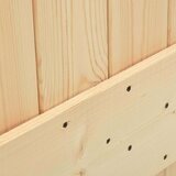 vidaXL Drsna vrata s kompletom vodil 95x210 cm trdna borovina | Shoptok.si