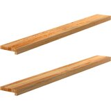  Prozorske klupice 2 kom svijetlosmeđe 140x15x2 cm masivne hrast | shoptok.hr