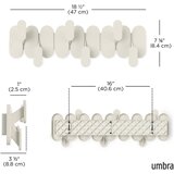 Umbra Bež jeklen stenski obešalnik 16 cm Tempo – | Shoptok.si