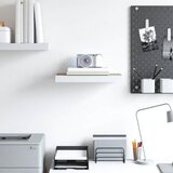  Plutajuća zidna polica boja hrasta i bijela 40x23,5x3,8 cm MDF | shoptok.hr