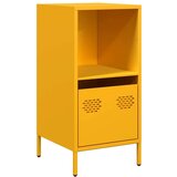 vidaXL Komoda senf žuta 35x39x73,5 cm hladno valjani čelik | shoptok.hr
