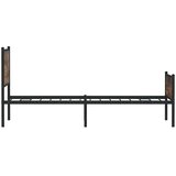 vidaXL Metalni okvir kreveta s uzglavljem i podnožjem 107 x 203 cm | shoptok.hr