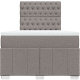  Krevet s oprugama i madracem smeđesivi 120 x 190 cm od tkanine | shoptok.hr