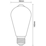  led prigušiva sijalica filament ST64 E27/11W/230V 3000K | Eponuda.com